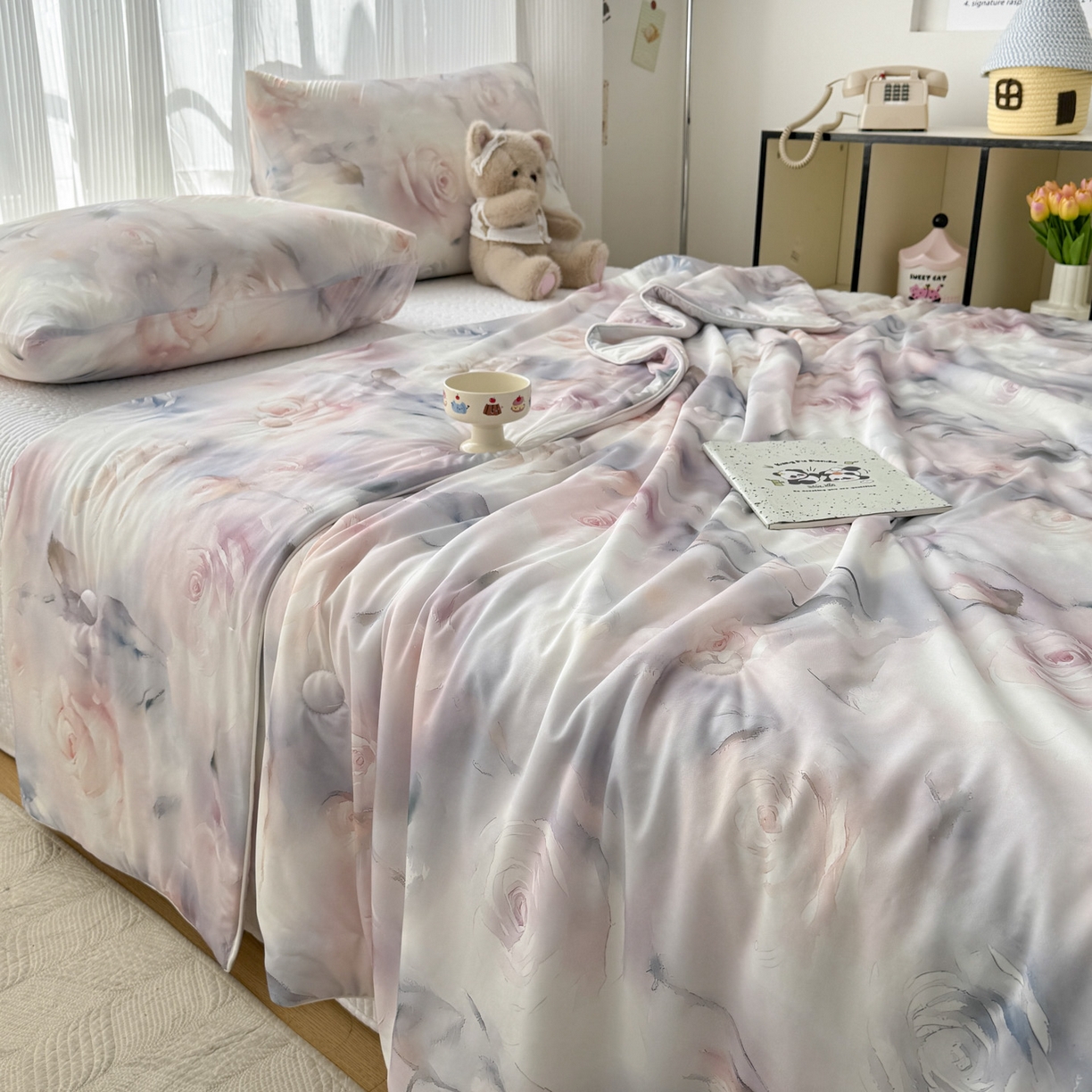 默忆 2026新款凉感丝印花大豆纤维夏被空调被夏凉被 意境迷人