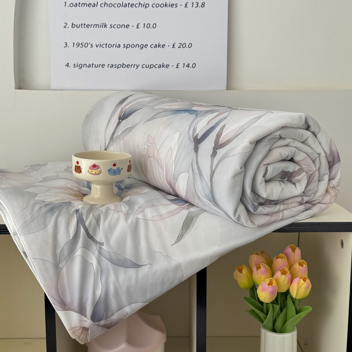 91家纺网 家纺一手货源 找家纺 默忆 2026新款凉感丝印花大豆纤维夏被空调被夏凉被 玉兰谷