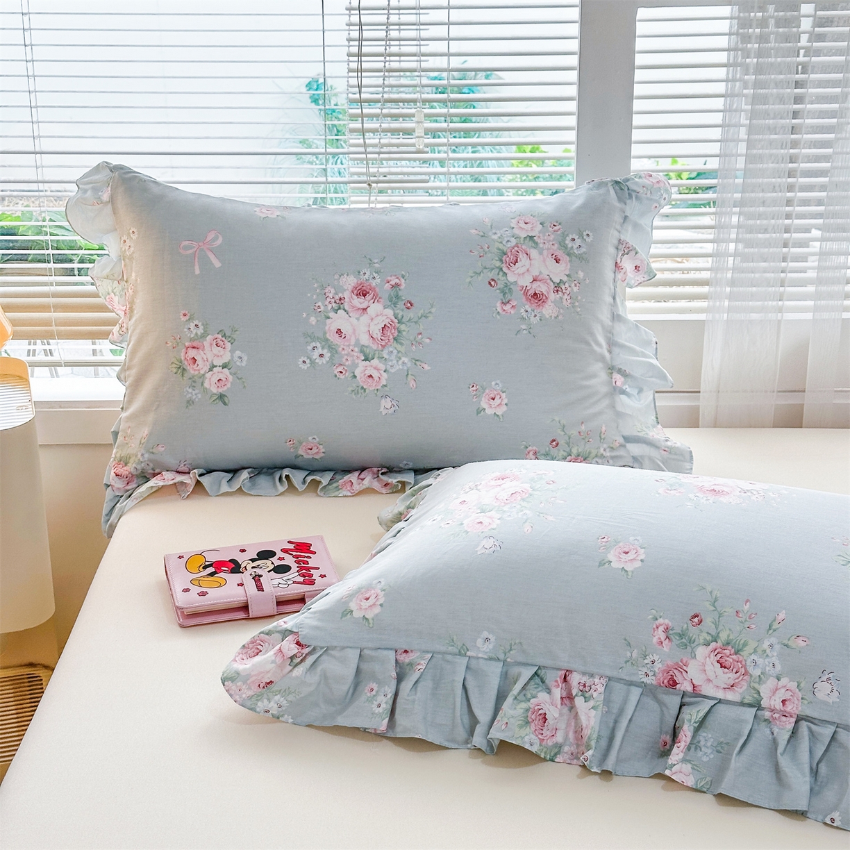 91家纺网 家纺一手货源 找家纺 （总）忘忧草 2026新款全棉纯棉印花精致花边枕套单枕套 枕套单件