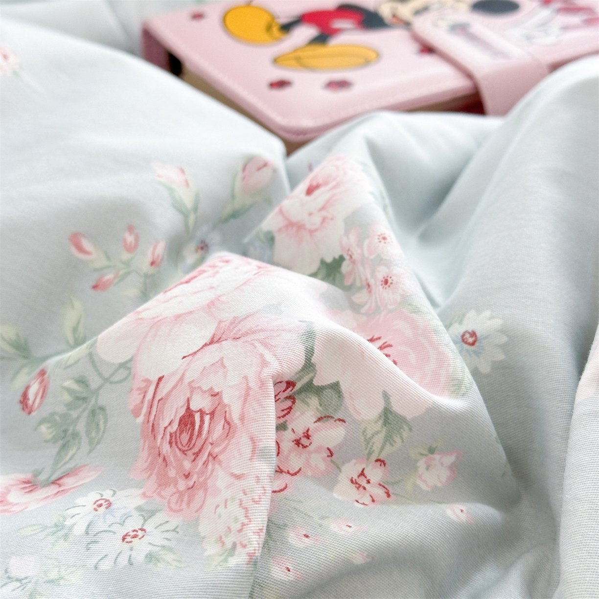 91家纺网 家纺一手货源 找家纺 忘忧草 2026新款全棉纯棉印花精致花边枕套单枕套 枕套单件 花疏影