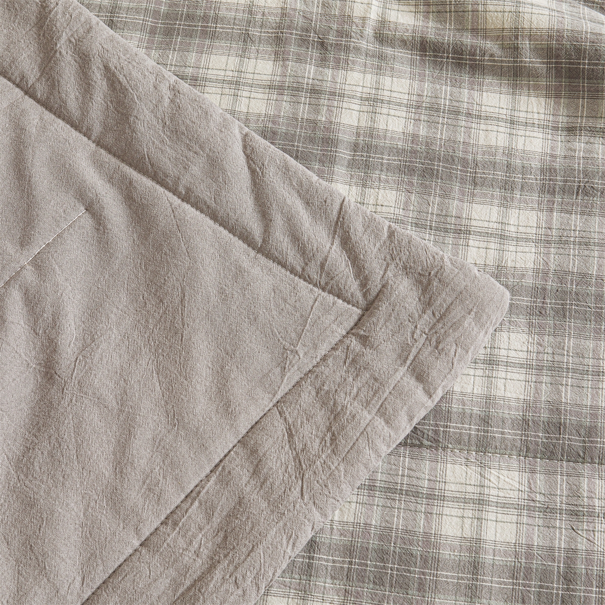 91家纺网 家纺一手货源 找家纺 鑫佰利 2026新款A类水洗棉新疆棉花夏被夏凉被空调被 格韵灰