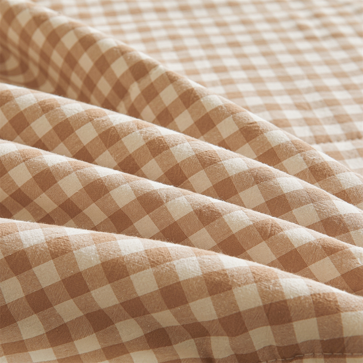 91家纺网 家纺一手货源 找家纺 鑫佰利 2026新款A类水洗棉新疆棉花夏被夏凉被空调被 咖小格