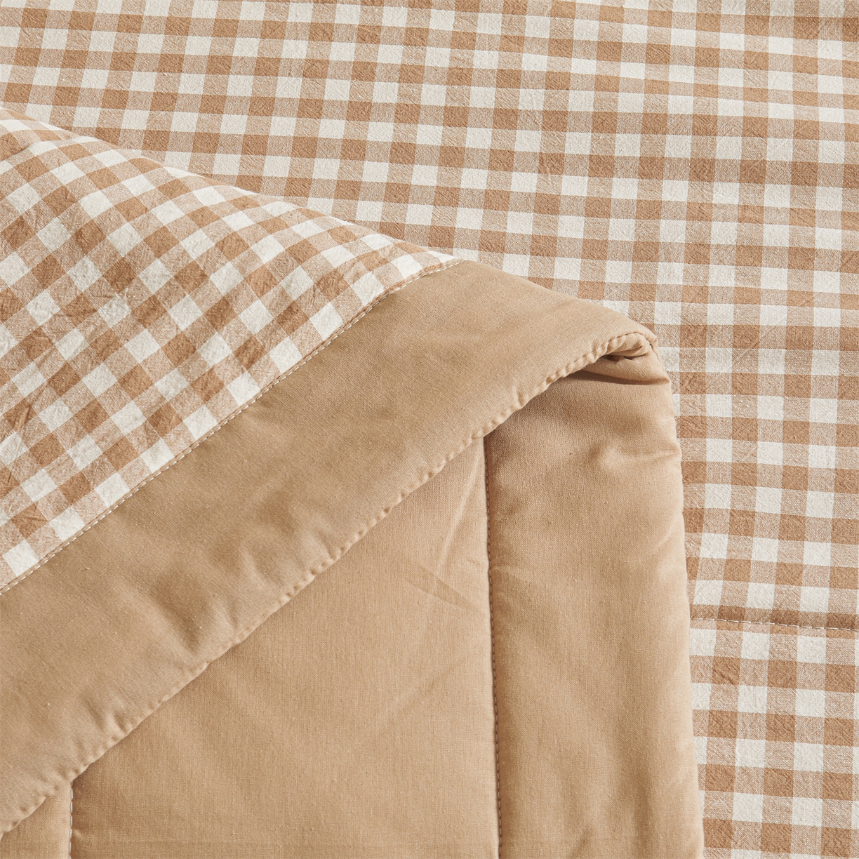 91家纺网 家纺一手货源 找家纺 鑫佰利 2026新款A类水洗棉新疆棉花夏被夏凉被空调被 咖小格