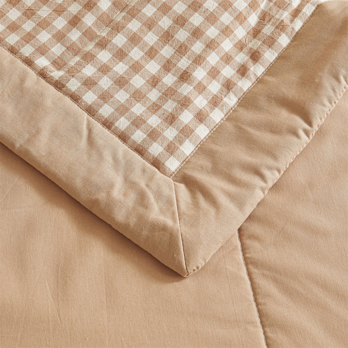 91家纺网 家纺一手货源 找家纺 鑫佰利 2026新款A类水洗棉新疆棉花夏被夏凉被空调被 咖小格