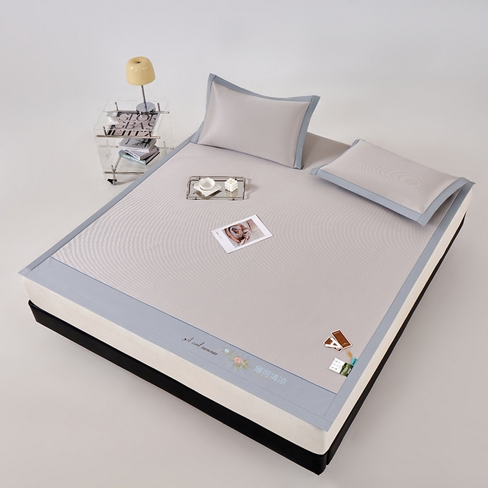 91家纺网 家纺一手货源 找家纺 （总）小牛席业 2026新款双PE高凉感-薄荷清凉冰丝席凉席藤席竹席草席凉感席