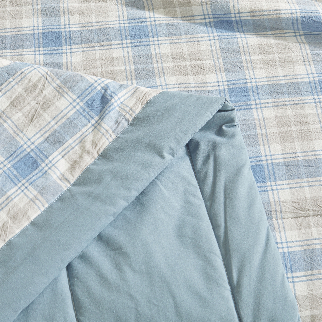 91家纺网 家纺一手货源 找家纺 鑫佰利 2026新款A类水洗棉新疆棉花夏被夏凉被空调被 雅格蓝