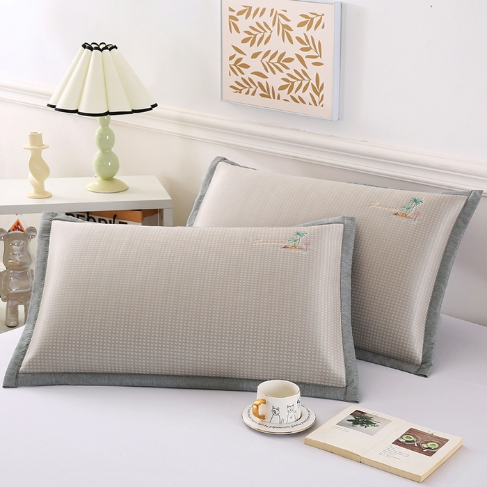 91家纺网 家纺一手货源 找家纺 （总）小牛席业 2026新款海岛夏日凉感冰丝枕套凉枕套夏天枕套冰丝枕套竹枕套藤枕套冰藤枕套