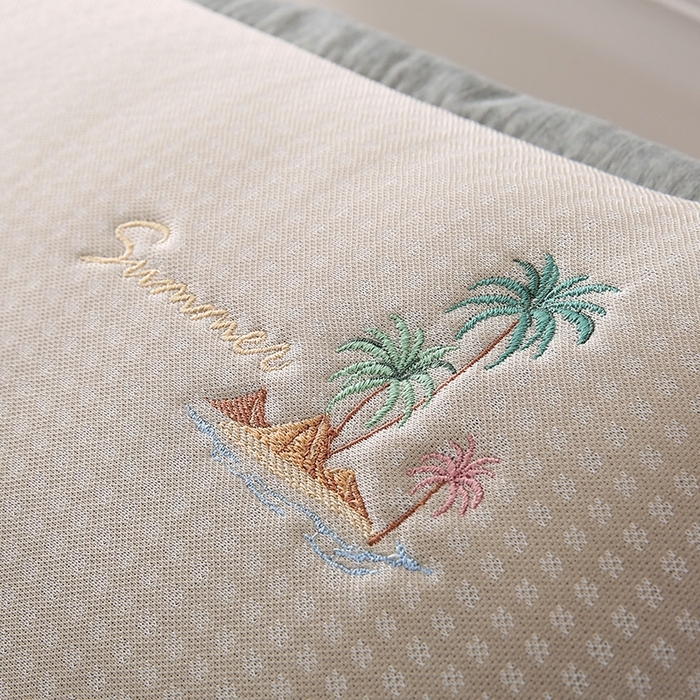 91家纺网 家纺一手货源 找家纺 （总）小牛席业 2026新款海岛夏日凉感冰丝枕套凉枕套夏天枕套冰丝枕套竹枕套藤枕套冰藤枕套