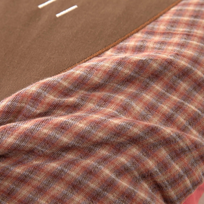 91家纺网 家纺一手货源 找家纺 梦莱家纺 2026新款水洗棉麻荞麦枕-绅士熊 枕头枕芯 绅士熊-酒红