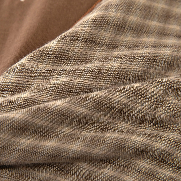 91家纺网 家纺一手货源 找家纺 梦莱家纺 2026新款水洗棉麻荞麦枕-绅士熊 枕头枕芯 绅士熊-咖