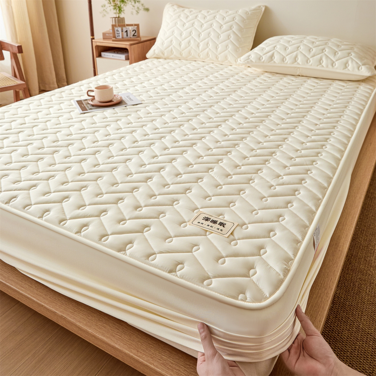 91家纺网 家纺一手货源 找家纺 （总）九亭家纺 2026新款A类深睡眠防水夹棉床笠