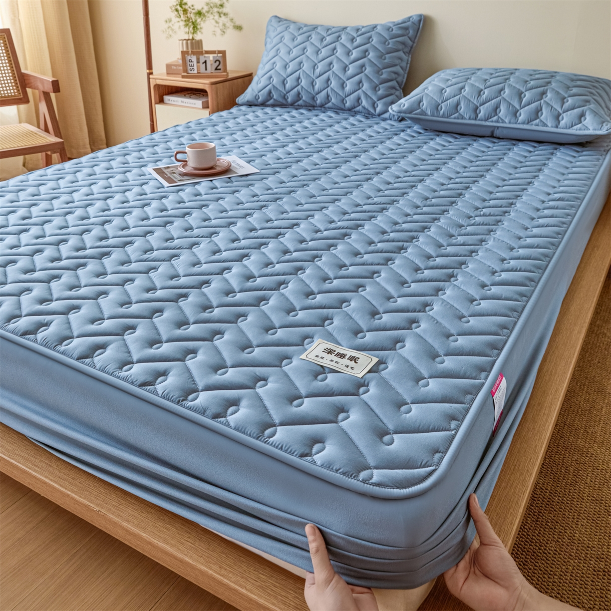 91家纺网 家纺一手货源 找家纺 （总）九亭家纺 2026新款A类深睡眠防水夹棉床笠