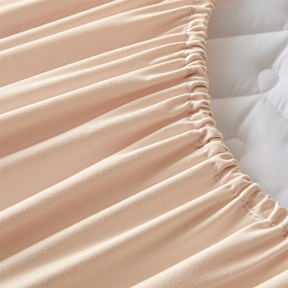 91家纺网 家纺一手货源 找家纺 九亭家纺 2026新款A类深睡眠防水夹棉床笠 深睡眠-奶咖