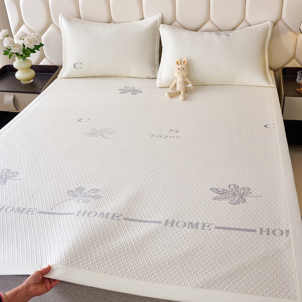 91家纺网 家纺一手货源 找家纺 （总）莱家富 2026新款A类凉感豆豆席-平铺款