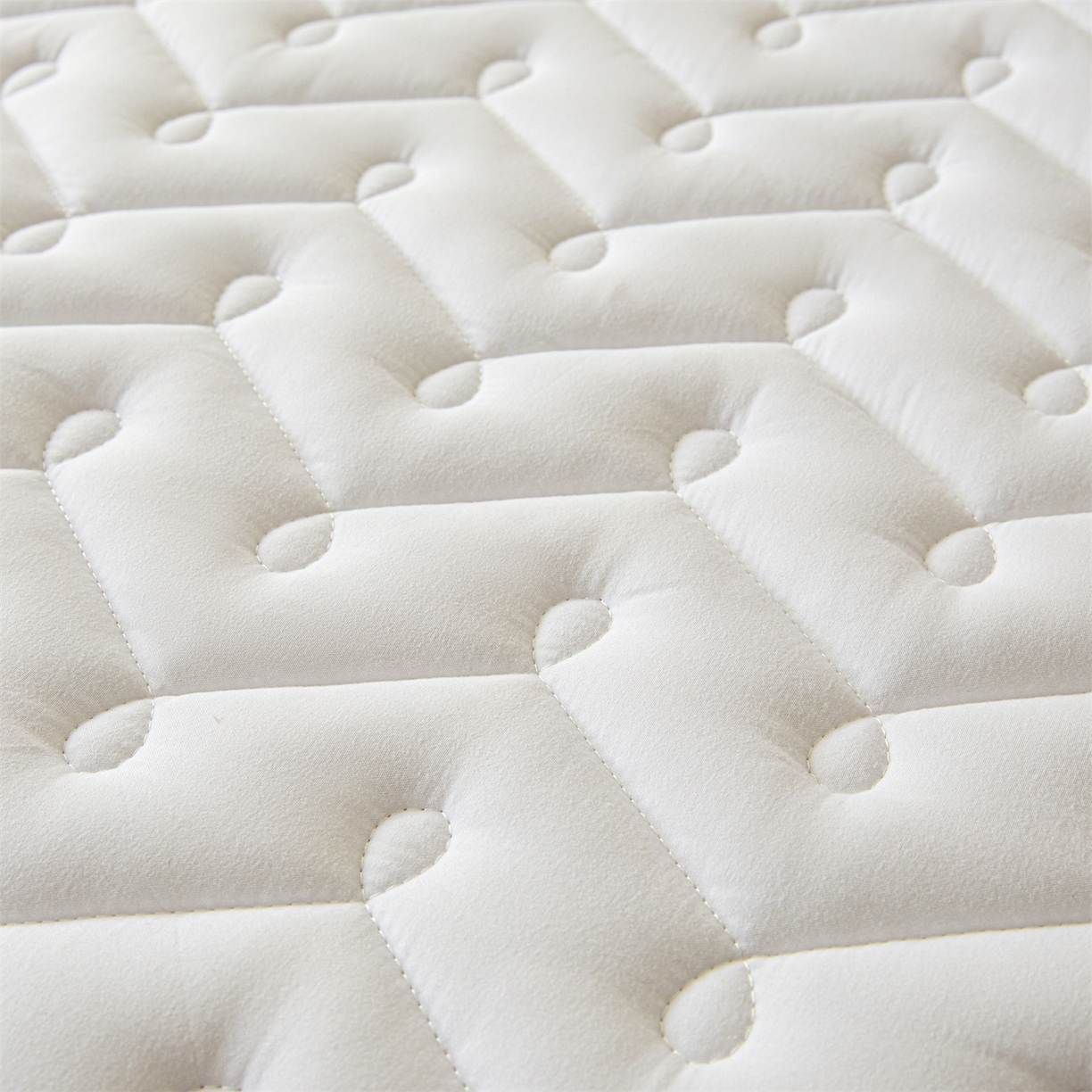 91家纺网 家纺一手货源 找家纺 九亭家纺 2026新款A类深睡眠防水夹棉床笠 深睡眠-奶昔白