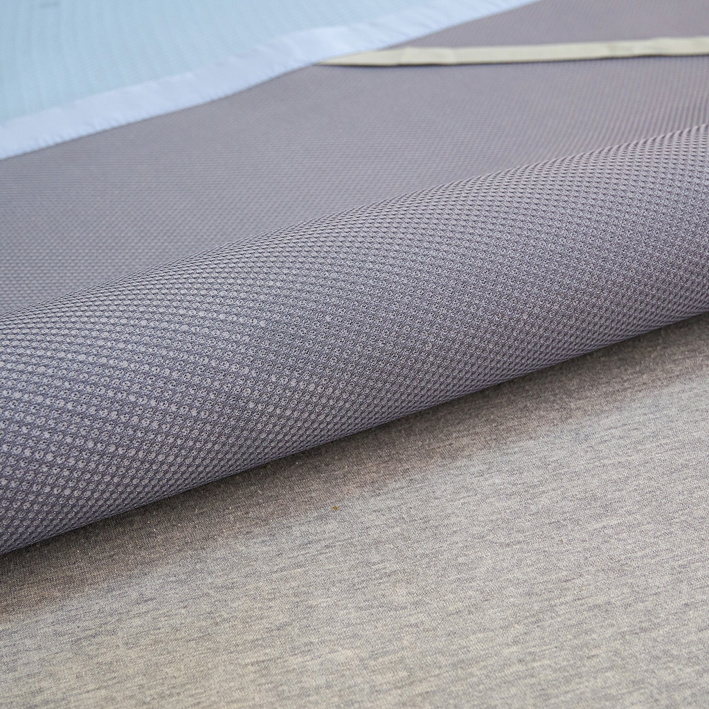 91家纺网 家纺一手货源 找家纺 莱家富 2026新款A类凉感豆豆席-平铺款 平铺款-发财树蓝色