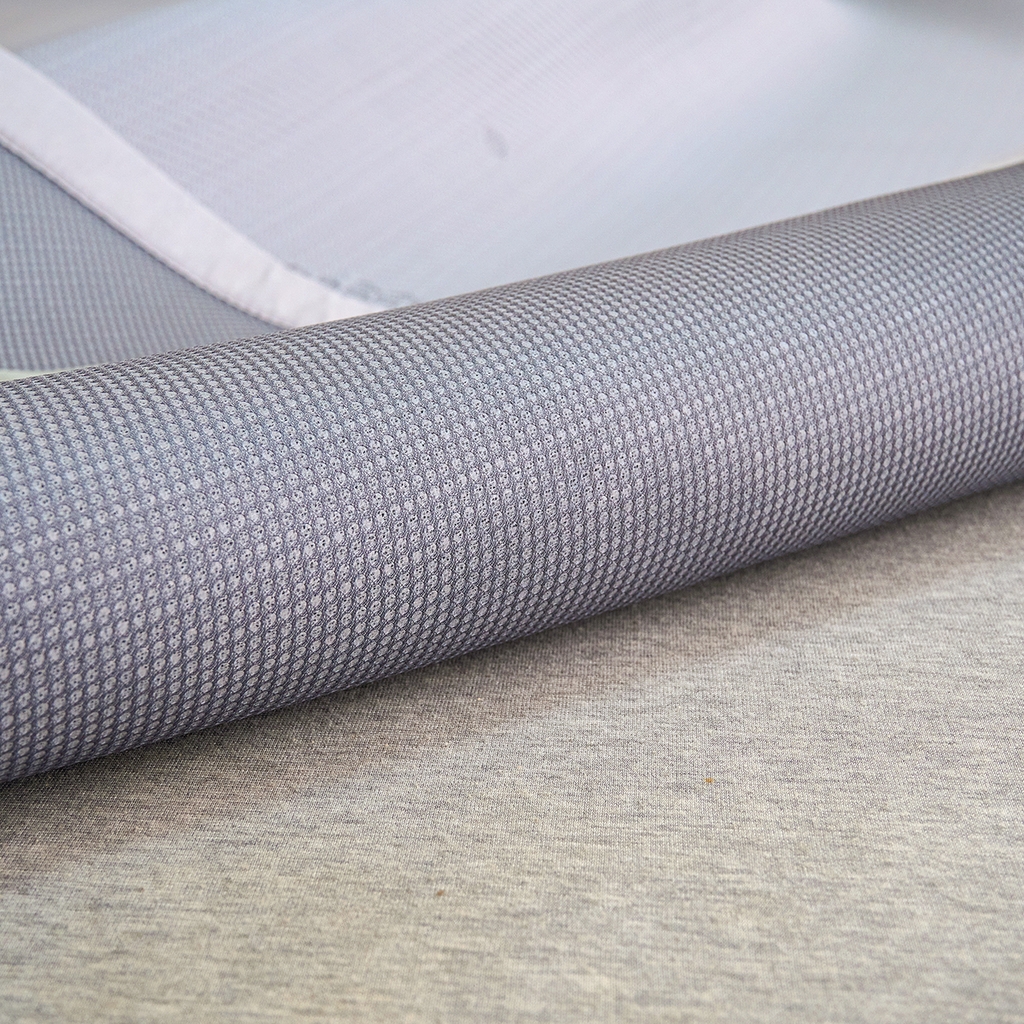 91家纺网 家纺一手货源 找家纺 莱家富 2026新款A类凉感豆豆席-平铺款 平铺款-发财树灰色