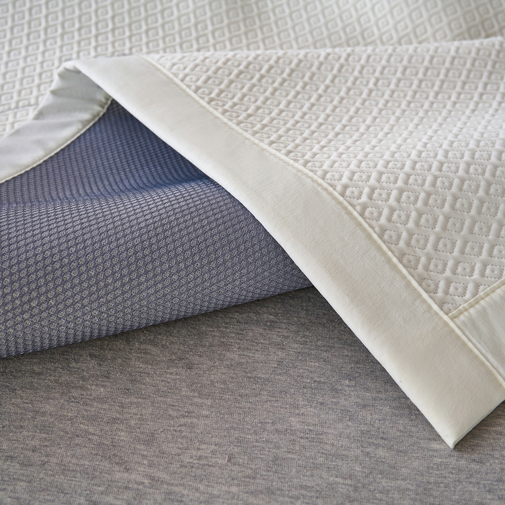 91家纺网 家纺一手货源 找家纺 莱家富 2026新款A类凉感豆豆席-平铺款 平铺款-落叶米色