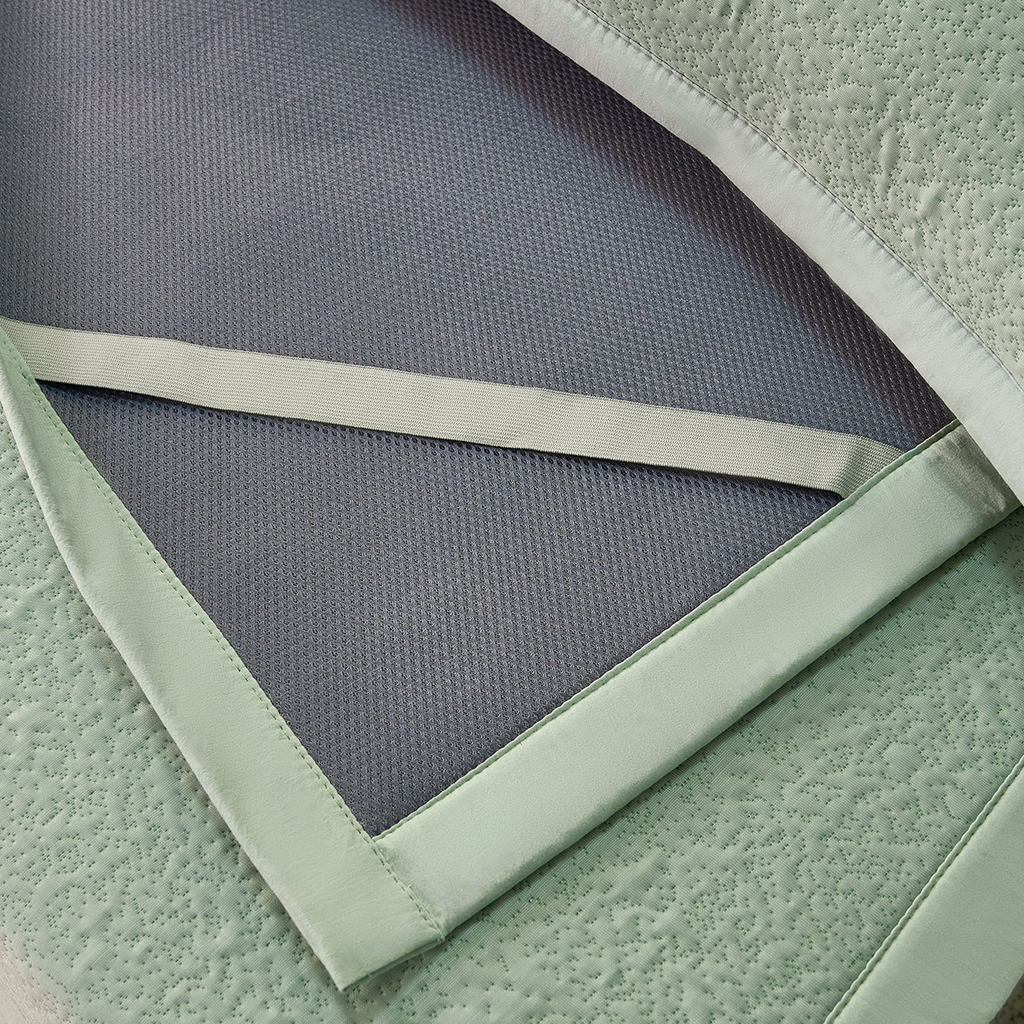 91家纺网 家纺一手货源 找家纺 莱家富 2026新款A类凉感豆豆席-平铺款 平铺款-熊猫绿