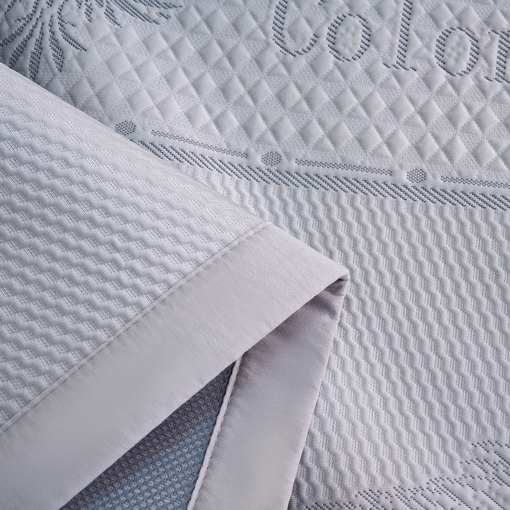 91家纺网 家纺一手货源 找家纺 莱家富 2026新款A类凉感豆豆席-平铺款 平铺款-羽毛灰