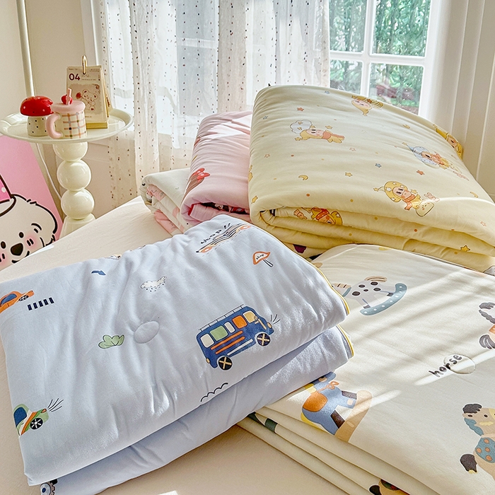 91家纺网 家纺一手货源 找家纺 （总）宜家坊 2026新款A类针织棉嘟嘟被夏被春秋被空调被儿童学生被子被芯