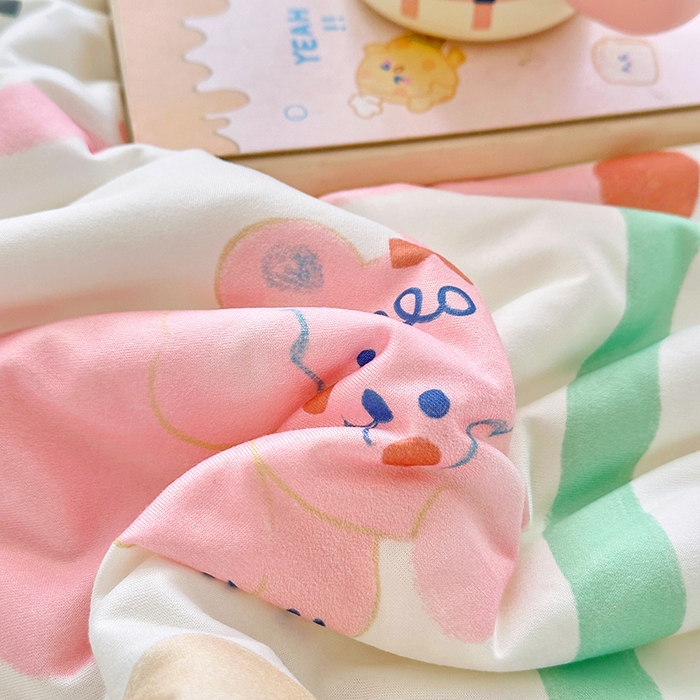 91家纺网 家纺一手货源 找家纺 宜家坊 2026新款A类针织棉嘟嘟被夏被春秋被空调被儿童学生被子被芯 艾利小象