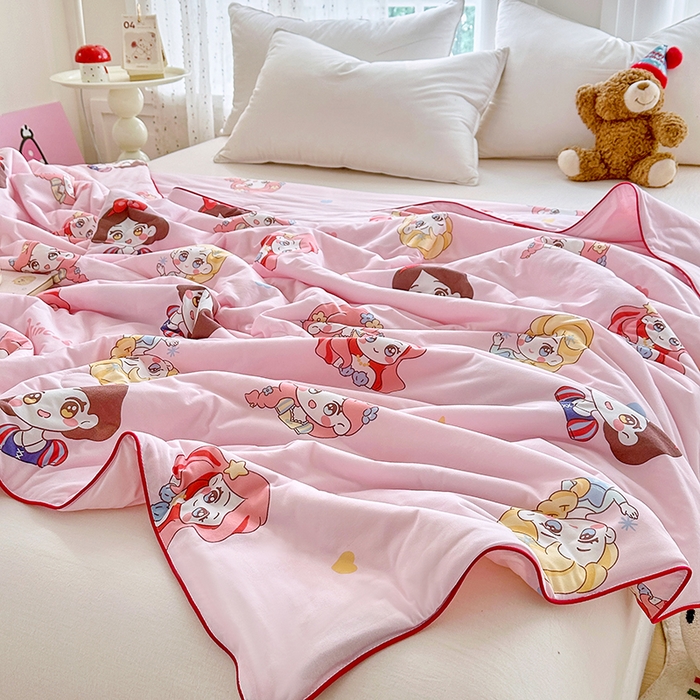 91家纺网 家纺一手货源 找家纺 宜家坊 2026新款A类针织棉嘟嘟被夏被春秋被空调被儿童学生被子被芯 小公举