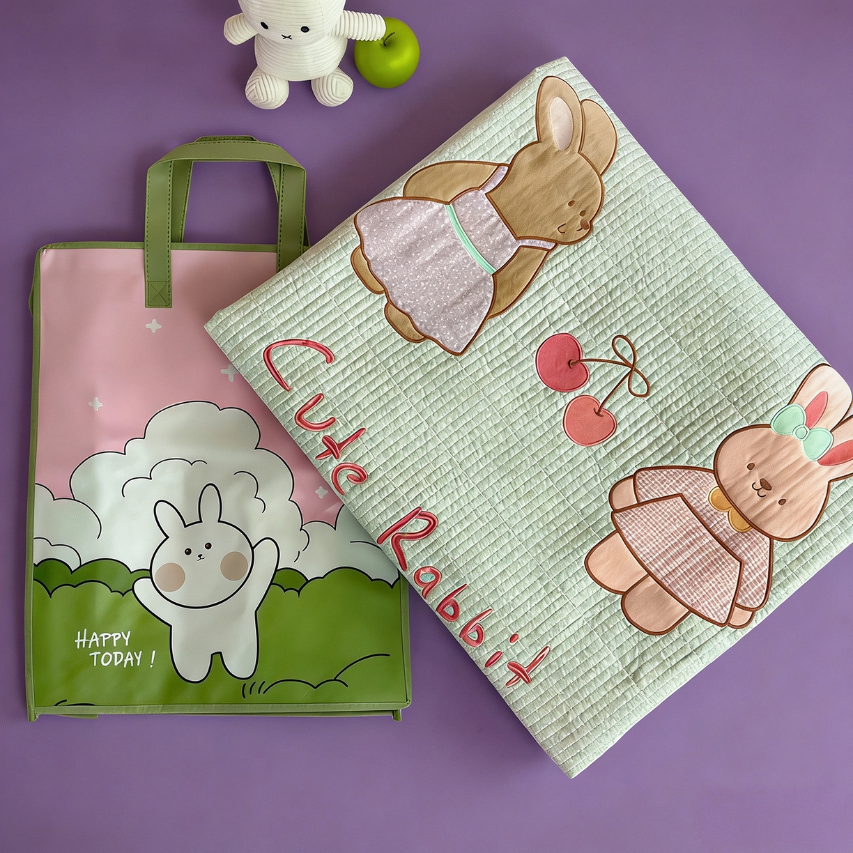 91家纺网 家纺一手货源 找家纺 （总）宜家坊 2026直播热款贴布绣加厚仿棉古法水洗棉夹棉床盖