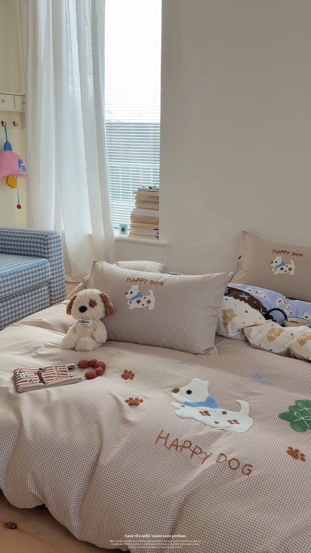 91家纺网 家纺一手货源 找家纺 暖生活 2026新款全棉纯棉水洗棉印+绣四件套（会员➖5 改床笠➕10） 汪汪脚印