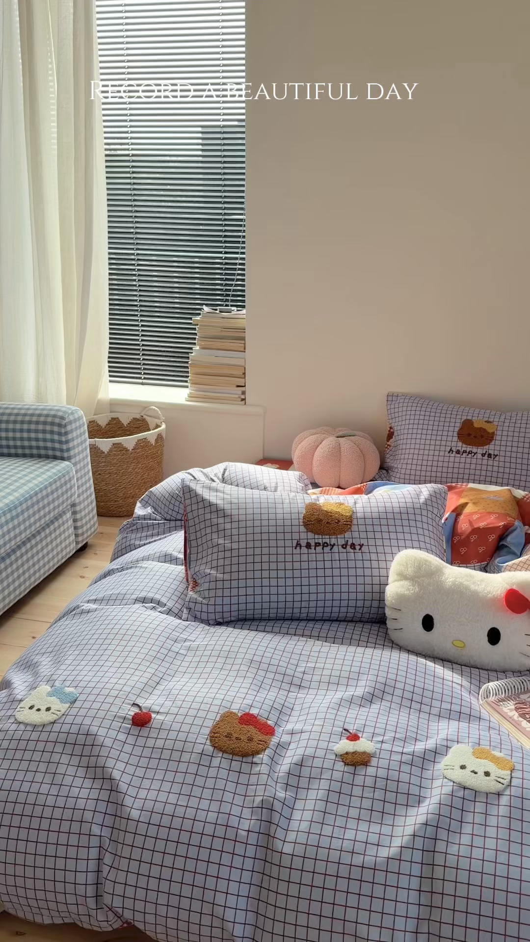 91家纺网 家纺一手货源 找家纺 暖生活 2026新款全棉纯棉水洗棉印+绣四件套（会员➖5 改床笠➕10） 樱桃小咪