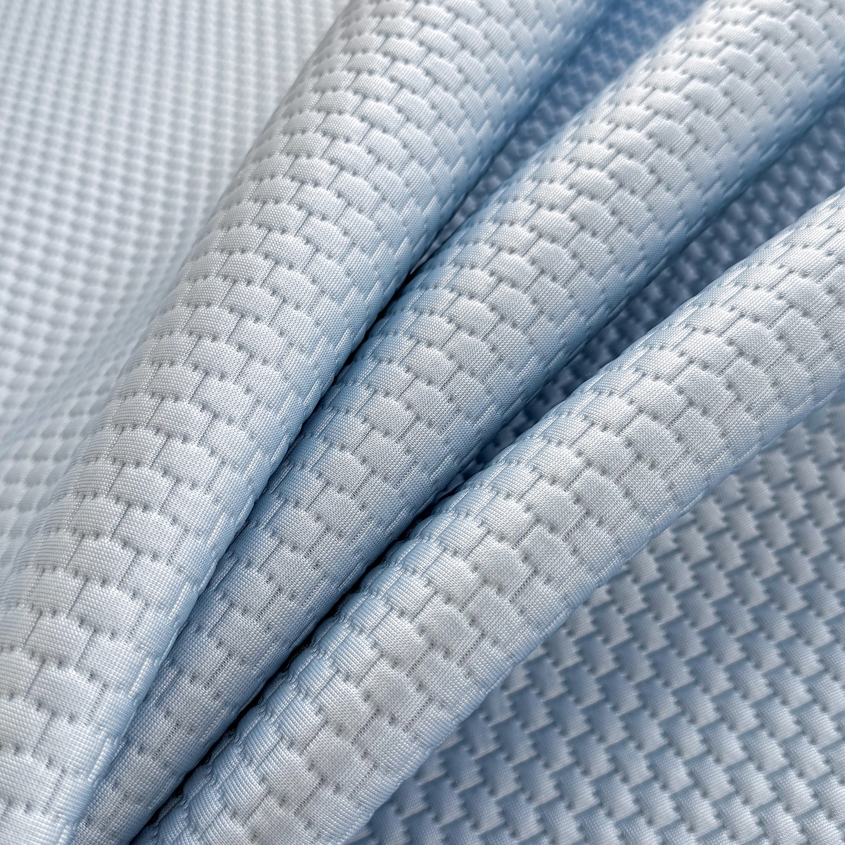 91家纺网 家纺一手货源 找家纺 卡初家居（原微来） 2026春夏新款A类乙纶冰豆豆凉感席绣花席凉席席子-炫酷熊系列 炫酷熊-天空蓝