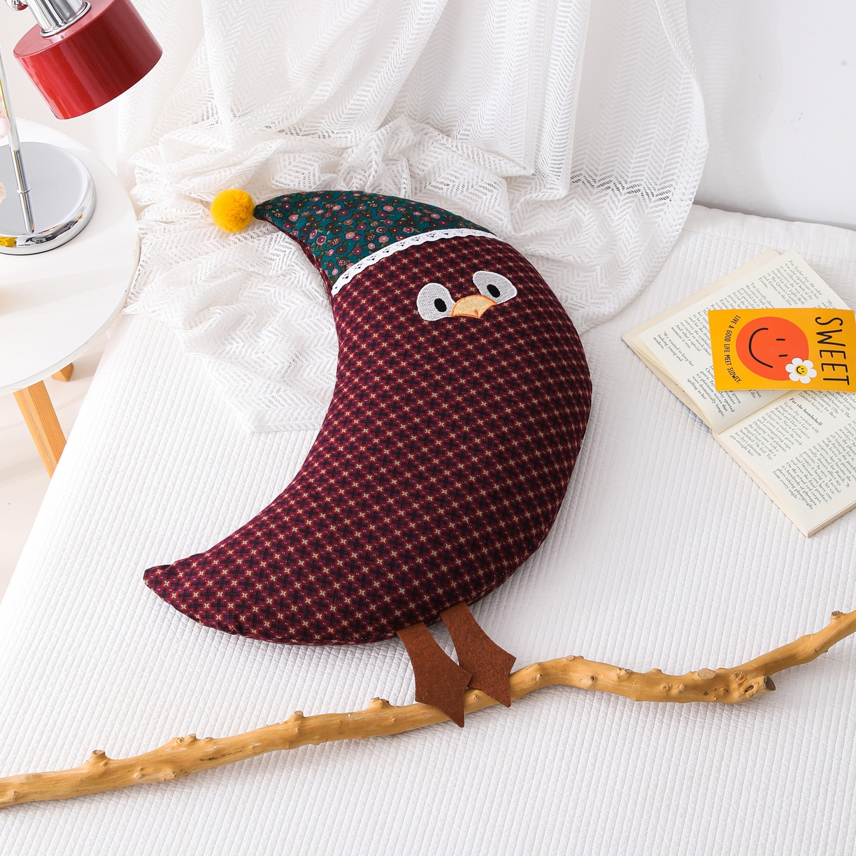 芯洲 2026新款卡通可爱小鸟造型双层纱荞麦枕枕头枕芯 月眠鸟-紫