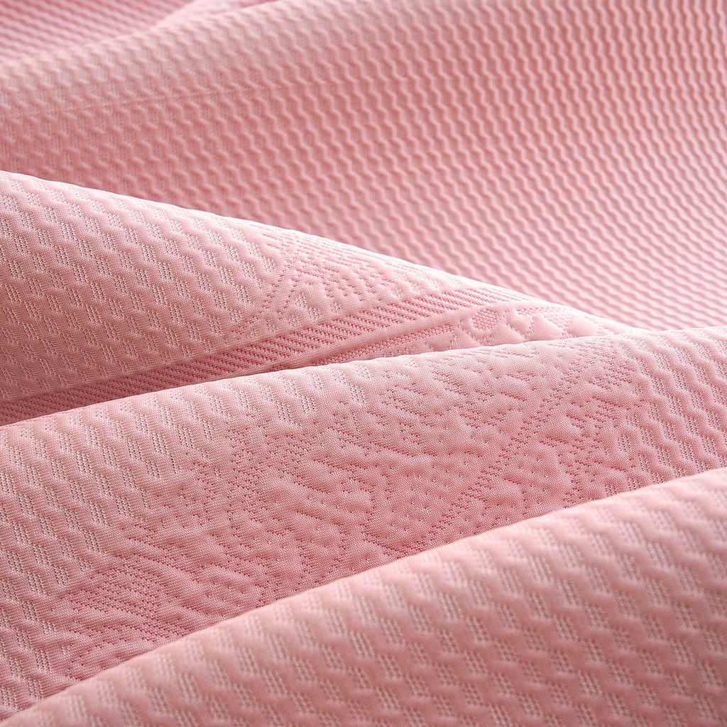 91家纺网 家纺一手货源 找家纺 莱家富 2026新款A类凉感豆豆席凉席席子-平铺款 平铺款-羽毛粉