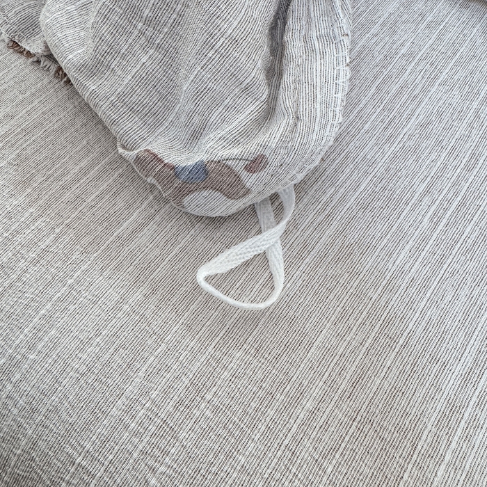 91家纺网 家纺一手货源 找家纺 大麦家纺 2026新款水洗色织棉麻花边四件套 点点木马