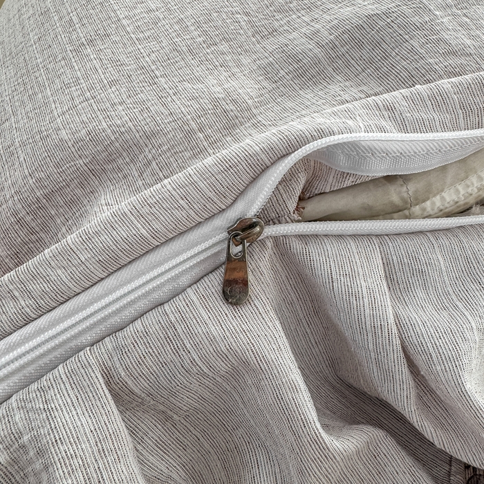 91家纺网 家纺一手货源 找家纺 大麦家纺 2026新款水洗色织棉麻花边四件套 繁花似锦