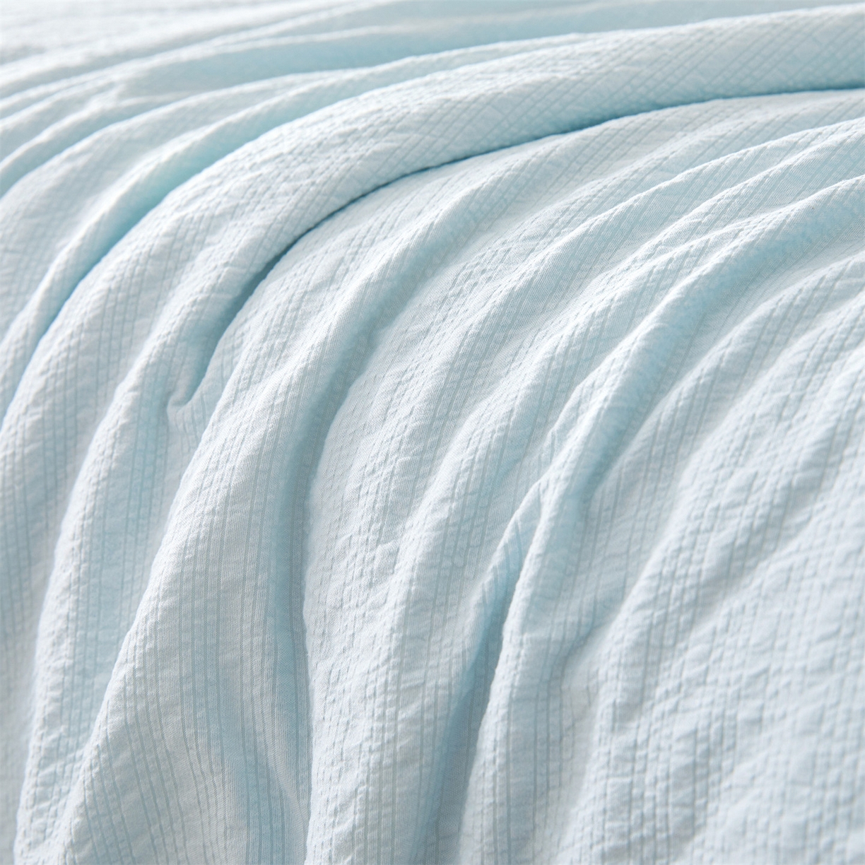 91家纺网 家纺一手货源 找家纺 招财星家纺 2026新款A类奶芙棉大豆夏被四件套空调被被子夏凉被芯薄被子（带质检报告买家秀） 奶芙芙-浅蓝