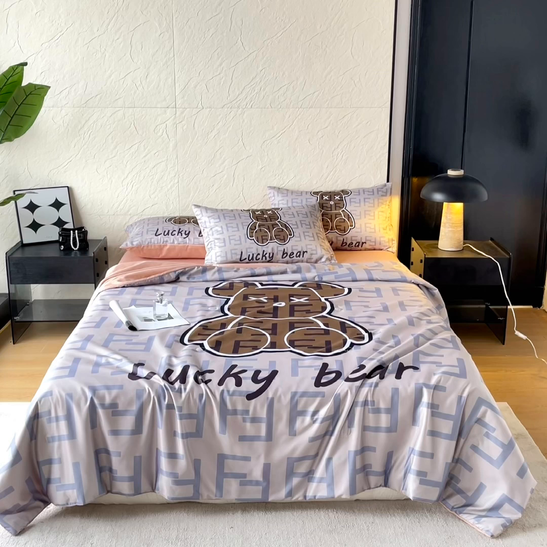 91家纺网 家纺一手货源 找家纺 色鬼布艺高端家居主号 2026春夏新款水洗真丝夏被夏凉被空调被四件套 咔芬