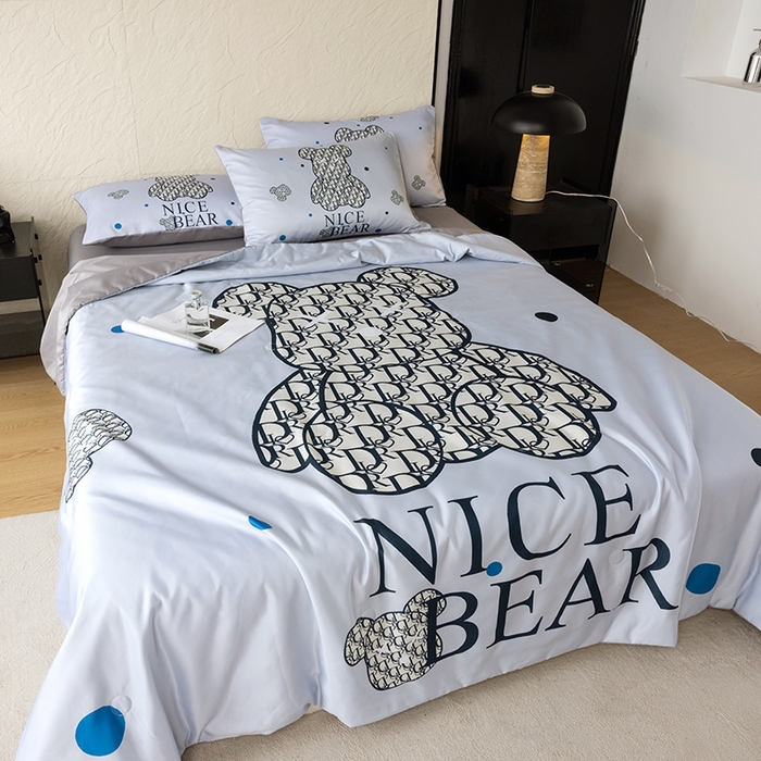 91家纺网 家纺一手货源 找家纺 色鬼布艺高端家居主号 2026春夏新款水洗真丝夏被夏凉被空调被四件套 萌迪