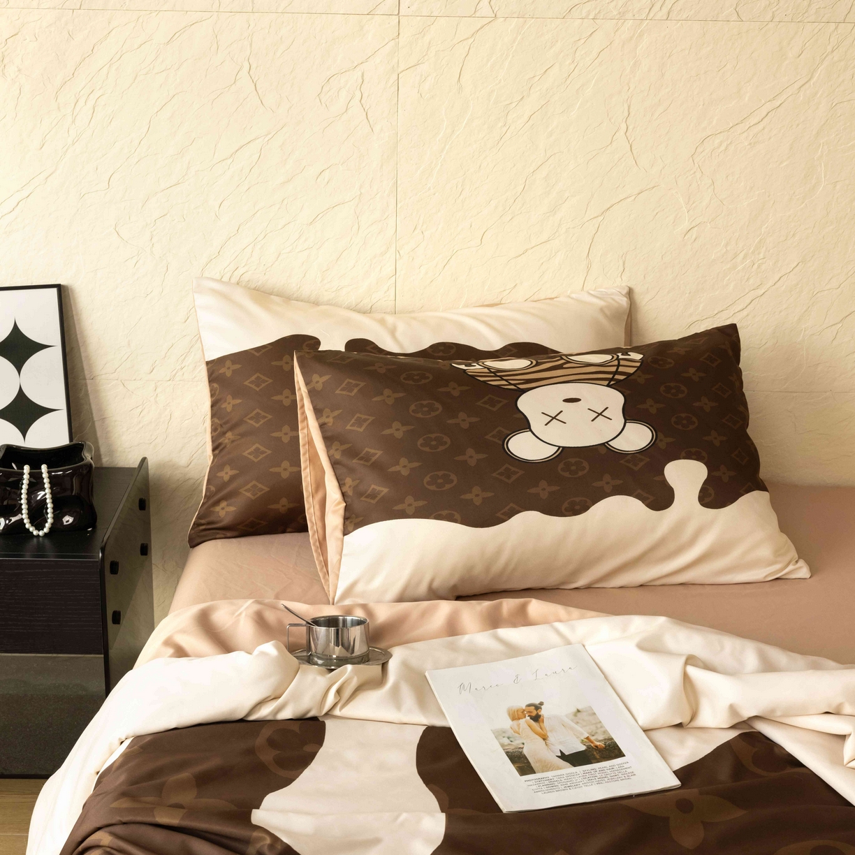 91家纺网 家纺一手货源 找家纺 色鬼布艺高端家居主号 2026春夏新款水洗真丝夏被夏凉被空调被四件套 梦龙熊