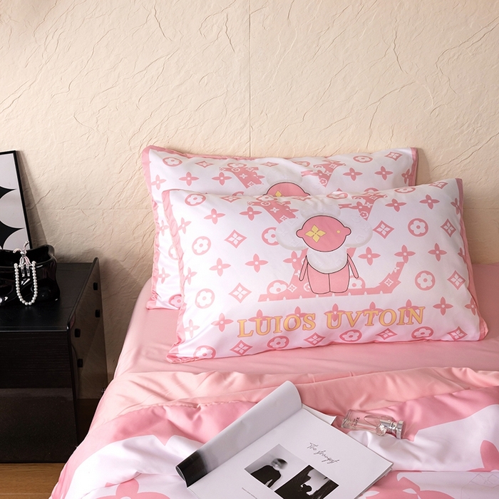 91家纺网 家纺一手货源 找家纺 色鬼布艺高端家居主号 2026春夏新款水洗真丝夏被夏凉被空调被四件套 太阳花粉