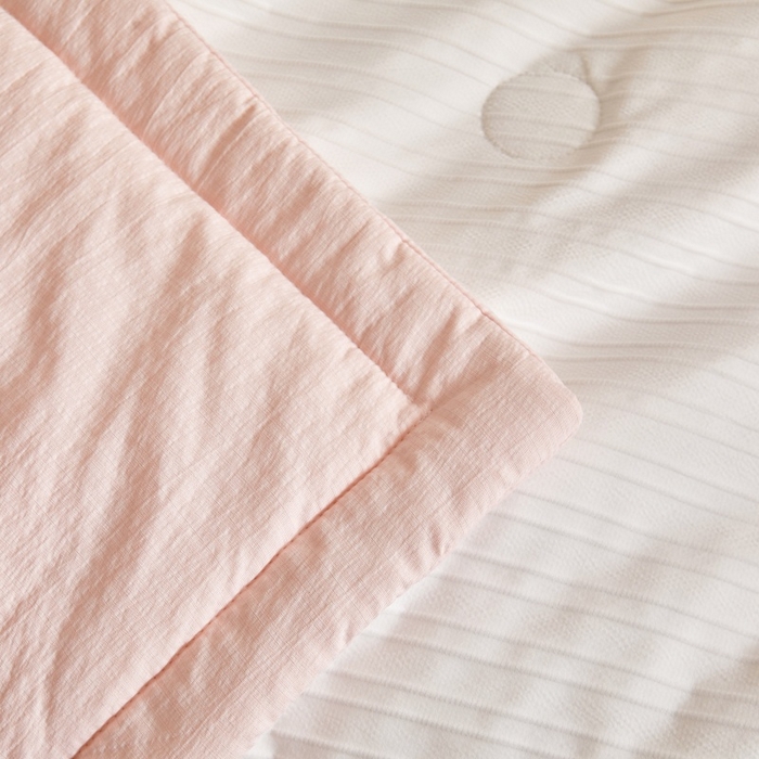 91家纺网 家纺一手货源 找家纺 爱屋及屋 2026新款良品100%纯棉花夏被夏凉被空调被 良品-粉玉