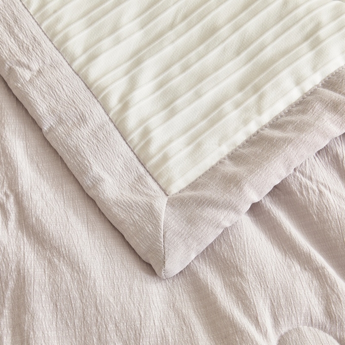 91家纺网 家纺一手货源 找家纺 爱屋及屋 2026新款良品100%纯棉花夏被夏凉被空调被 良品-浅灰