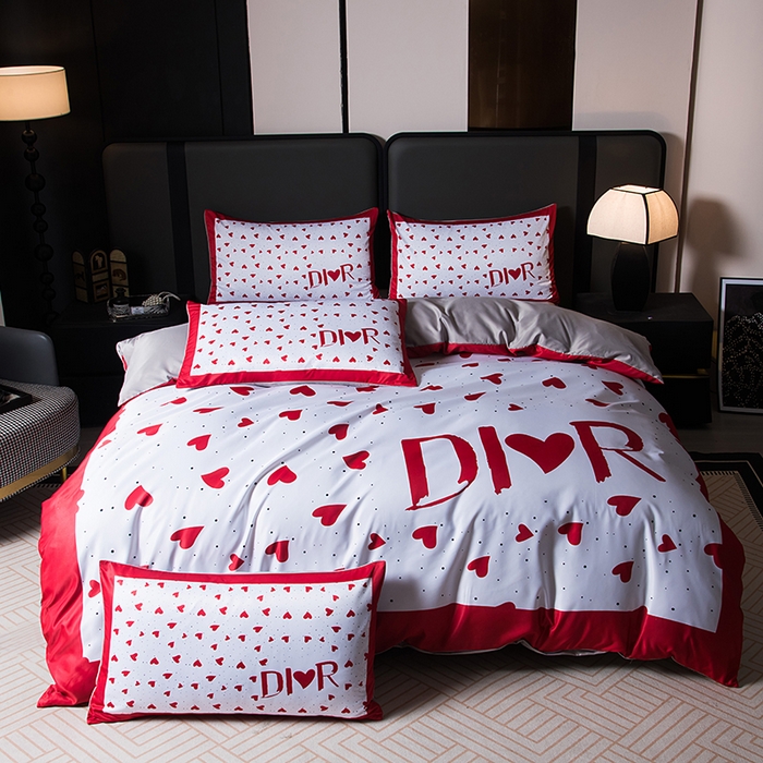 91家纺网 家纺一手货源 找家纺 （总）色鬼布艺高端家居主号 2026春夏新款外贸跨境欧美轻奢潮牌水洗真丝四件套印花四件套