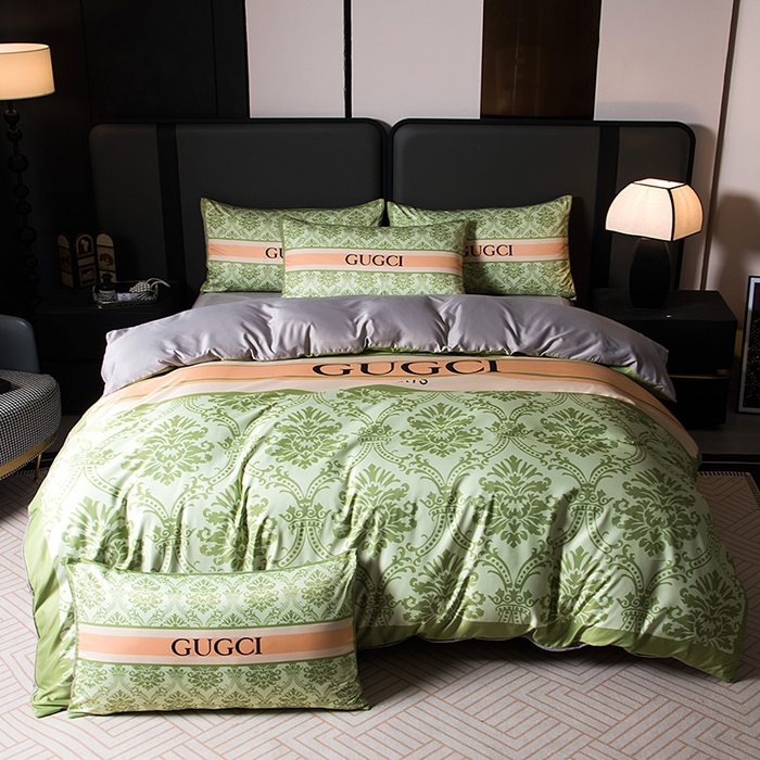 91家纺网 家纺一手货源 找家纺 （总）色鬼布艺高端家居主号 2026春夏新款外贸跨境欧美轻奢潮牌水洗真丝四件套印花四件套