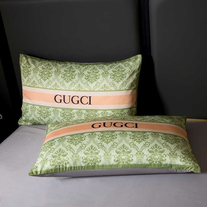 91家纺网 家纺一手货源 找家纺 色鬼布艺高端家居主号 2026春夏新款外贸跨境欧美轻奢潮牌水洗真丝四件套印花四件套 格林绿