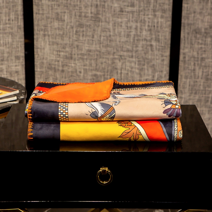 91家纺网 家纺一手货源 找家纺 色鬼布艺高端家居主号 2026新款银狐绒毯 魅影