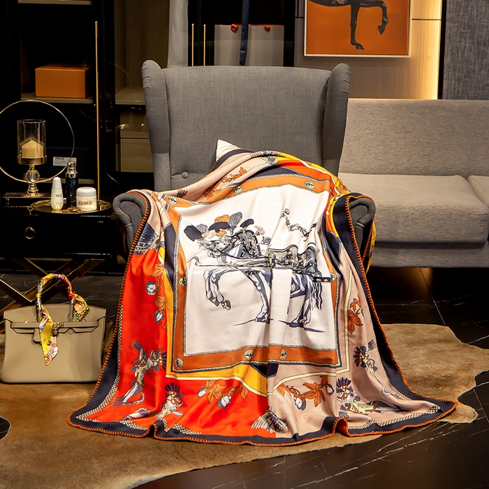 91家纺网 家纺一手货源 找家纺 色鬼布艺高端家居主号 2026新款银狐绒毯 魅影