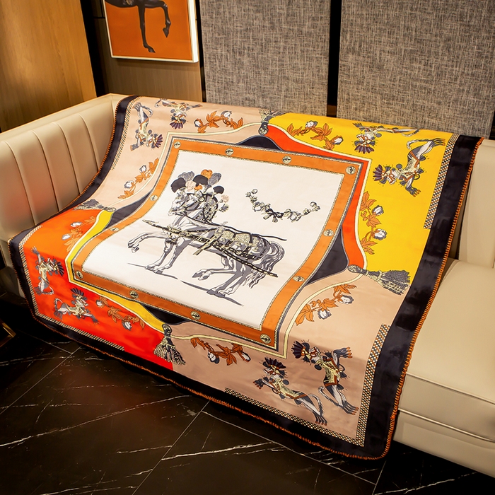 91家纺网 家纺一手货源 找家纺 色鬼布艺高端家居主号 2026新款银狐绒毯 魅影