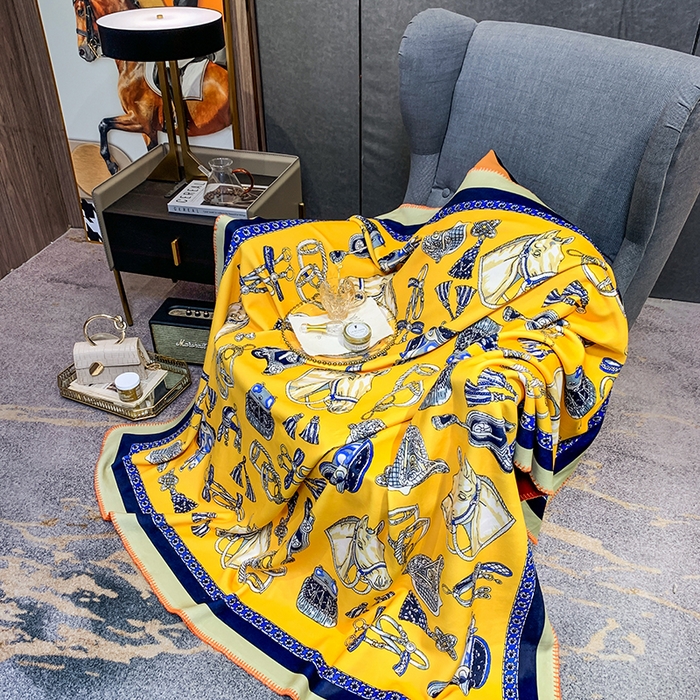 色鬼布艺高端家居主号 2026新款银狐绒毯 骑士