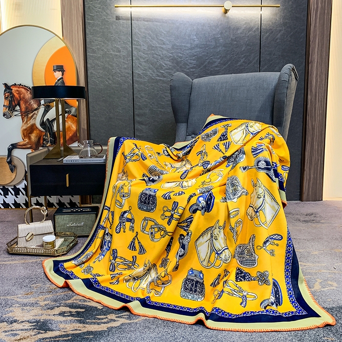 91家纺网 家纺一手货源 找家纺 色鬼布艺高端家居主号 2026新款银狐绒毯 骑士